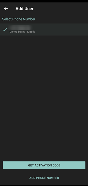 The IBKR add user activation code for andrid phone. 